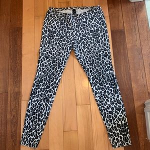 Hue size large animal print jeggings